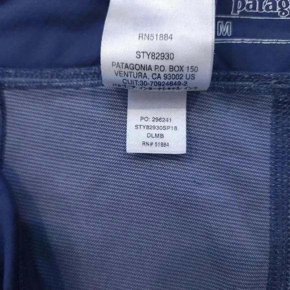 Patagonia Women's Leggings Size M Activewear Gym Blue - Picture 3 of 8